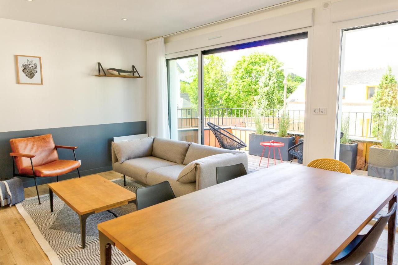 Residence Du Phare - 4 Appartements - 2 Chambres - Vue Mer Ou Terrasse Combrit Buitenkant foto